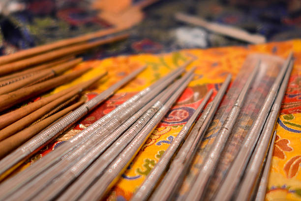 istock Chak-pur mandala sand painting funnels 487506466