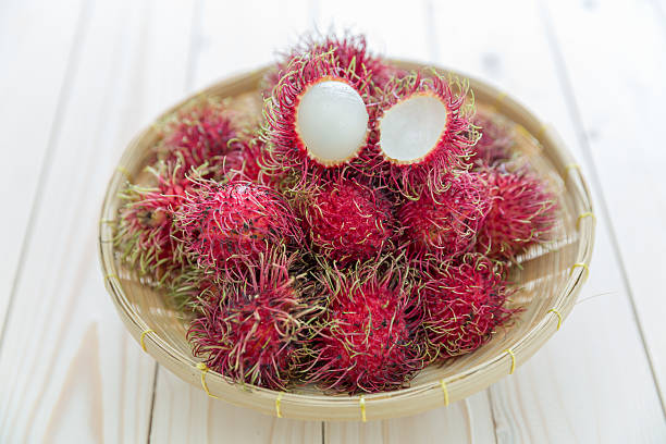 istock Fresh rambutan in basket 487506918
