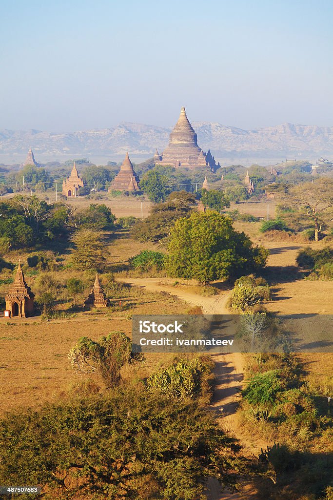 Pagodes de antiga de Bagan, Myanmar - Royalty-free Ao Ar Livre Foto de stock