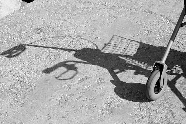 istock shadow of Walker to help older people to walk 487508460