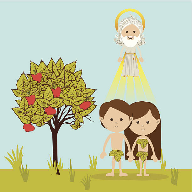 Adam And Eve Stock Illustration - Download Image Now - Adam - Biblical  Figure, Adult, Bible - iStock