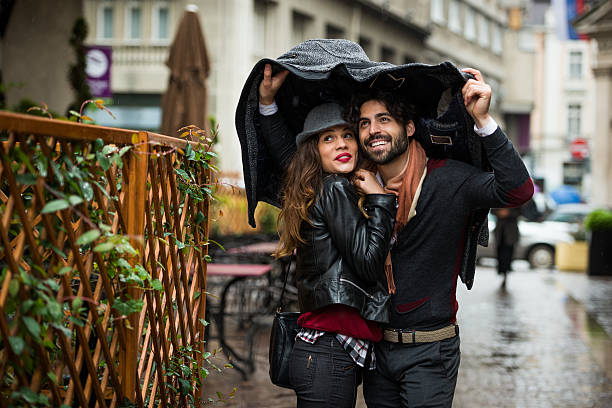 istock Protecting woman from rain 487509149