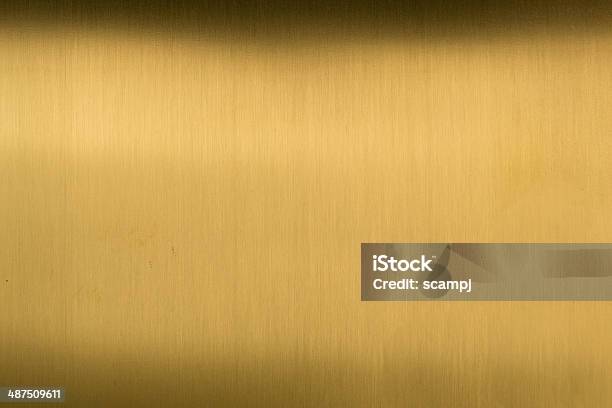 Brushed Brass Stock Photo - Download Image Now - Brass, Gold - Metal, Gold Colored