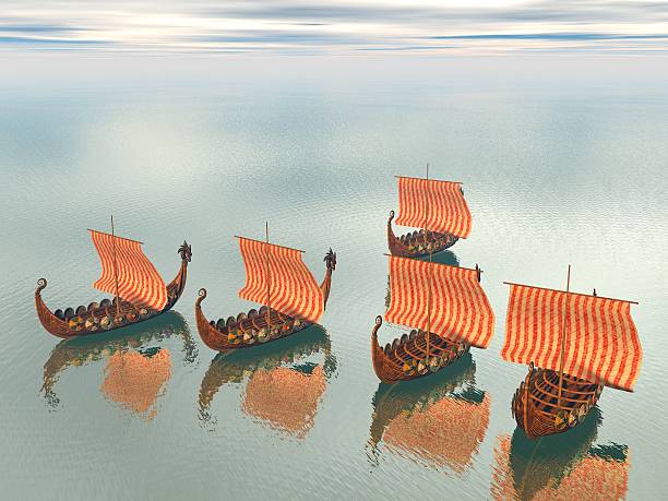 istock Viking Fleet of Ships 487511813