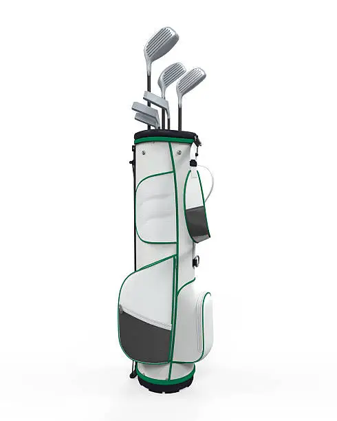 Photo of Golf clubs and Bag Isolated