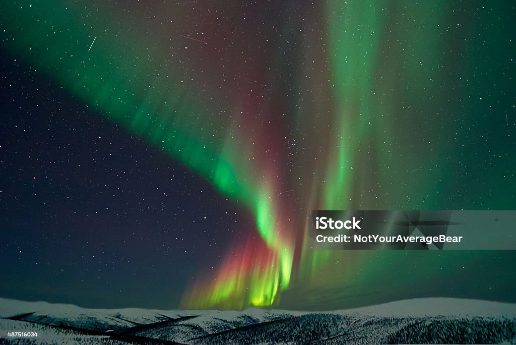 Aurora Borealis in Alaska Alaska - US State Stock Photo