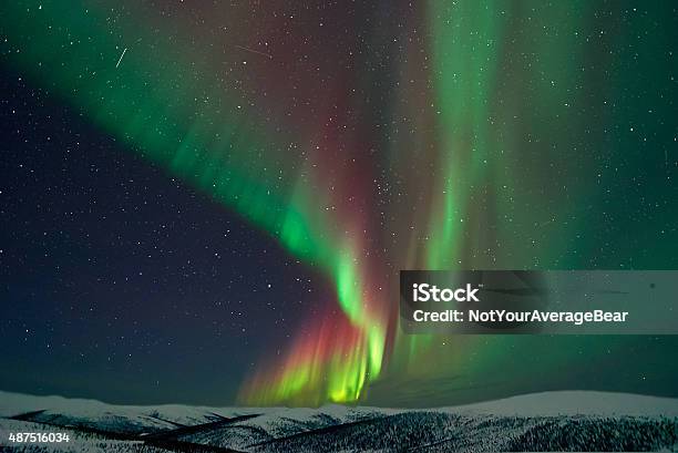 Aurora Borealis In Alaska Stock Photo - Download Image Now - Alaska - US State, Aurora Borealis, Aurora Polaris