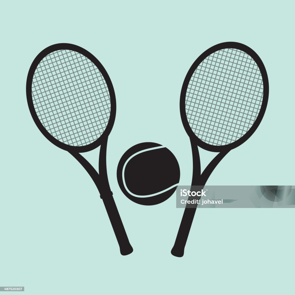 tennis design tennis design over blue  background vector illustration Activity stock vector