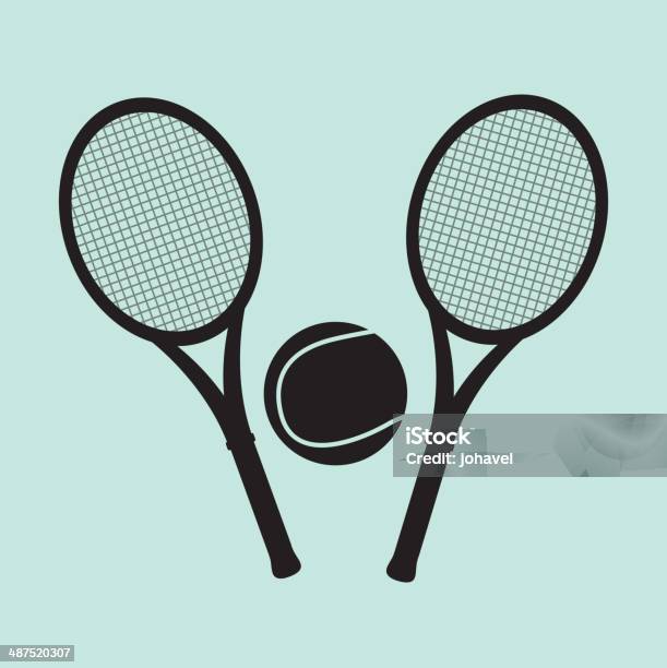 Tennis Design Stock Illustration - Download Image Now - Activity, Blue, Circle