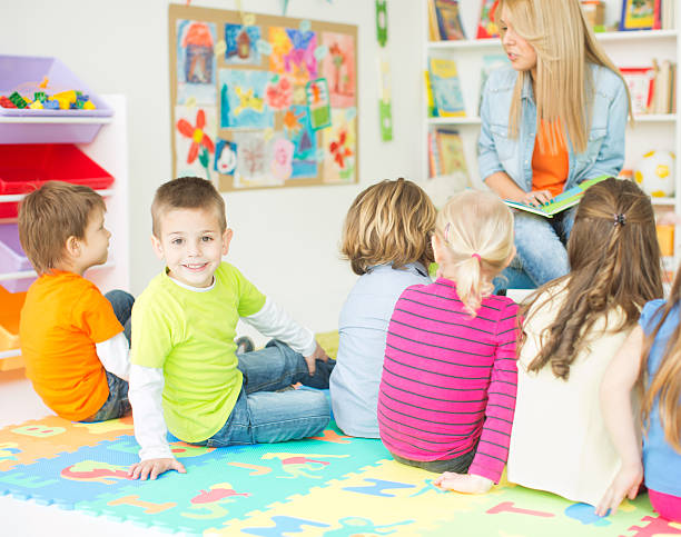 istock Cute kids in kindergarden. 487521271