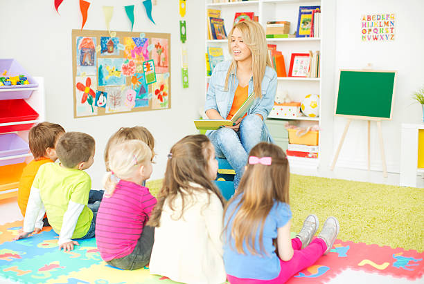 istock Cute kids in kindergarden. 487521349
