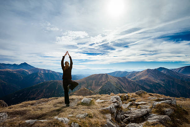 istock Yoga in Tatry mountains 487521581