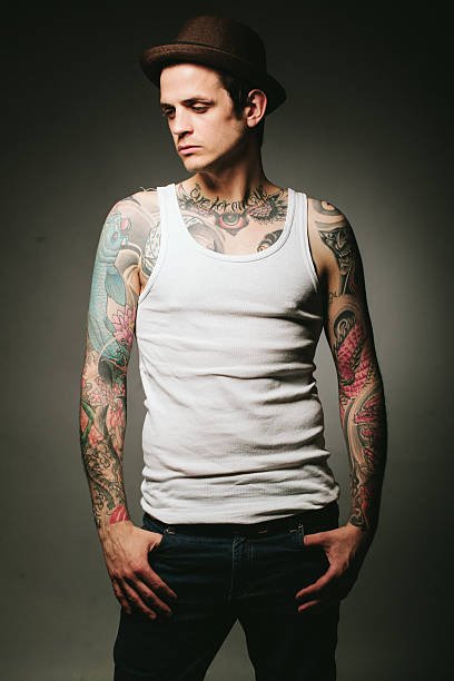 istock Portrait of a tattooed man 487521620