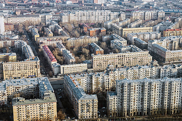 istock old quarters Stalinist buildings in Moscow 487521873