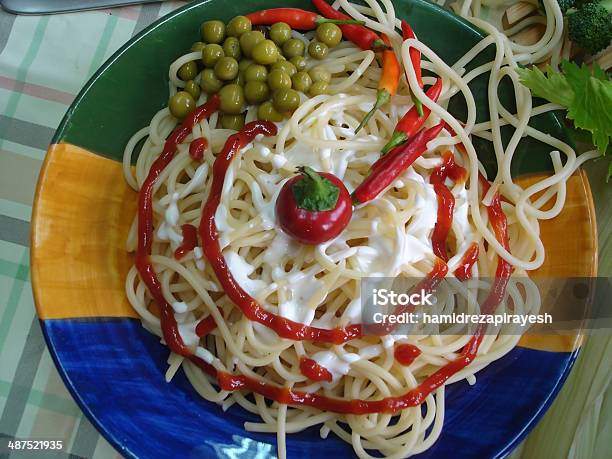 Pasta Plate Stock Photo - Download Image Now - Basil, Bolognese Sauce, Cheese