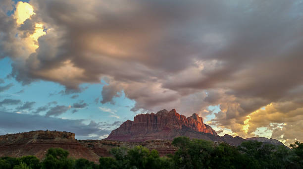 istock cloudscape and skies over Mount Kinesava Zion National Park Utah 487522346