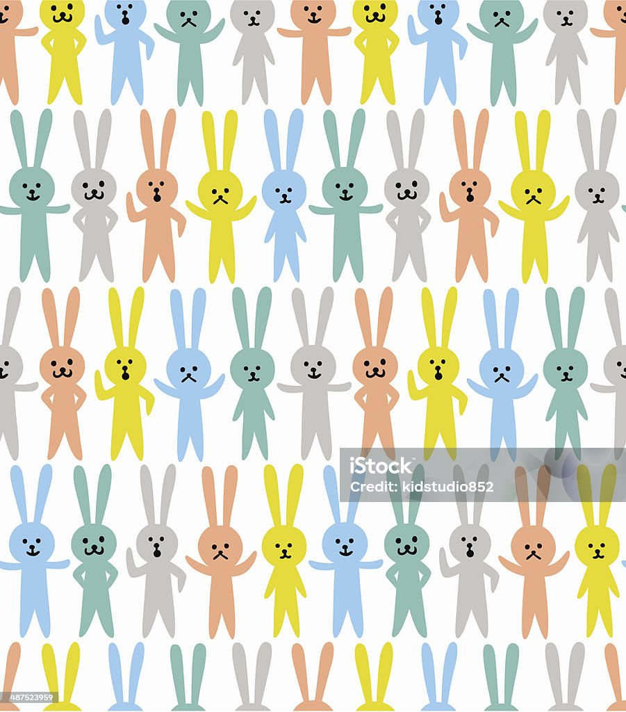 Live Rabbit Patterns Seamless Rabbits Pattern Stock Illustration - Download Image Now ...