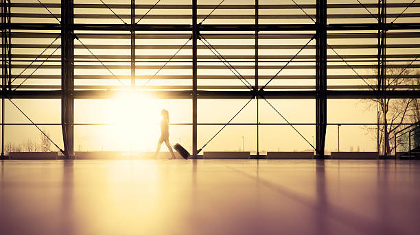 istock Traveler in airport terminal 487524697