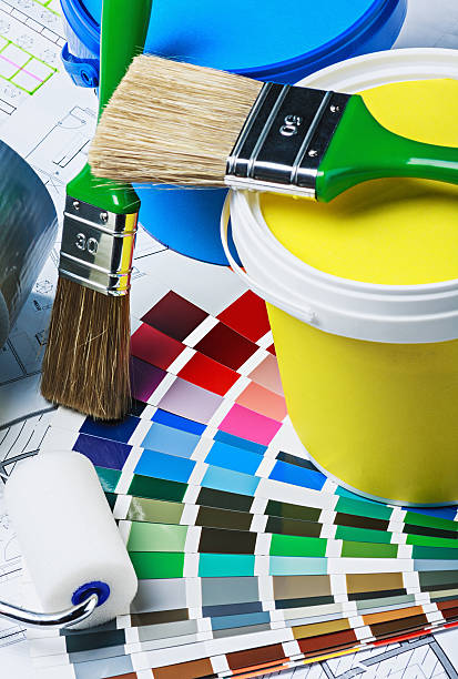 istock Paints, brushes and accessories for repair 487527047