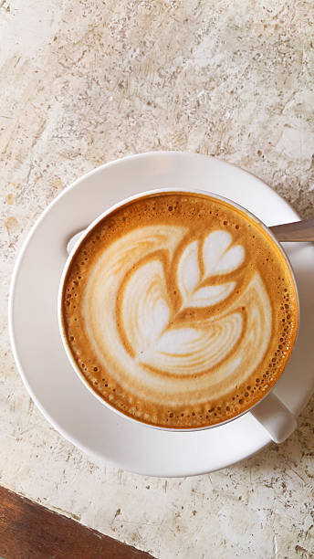 istock Selective focus of Cappuccino or latte coffee 487527988