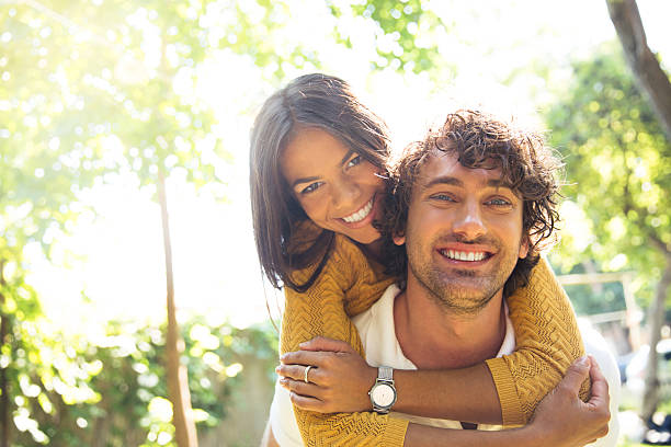 istock Couple having fun outdoors 487528034