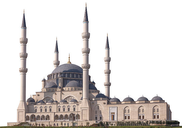 moschea su bianco - cupola asia turkey istanbul foto e immagini stock