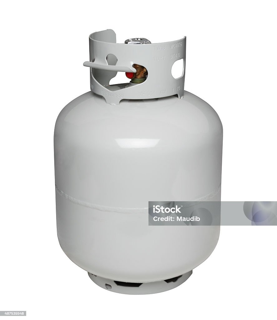 Gas Propano Cilindro Aislado En Blanco Foto de stock y más banco de  imágenes de Propano - Propano, Tanque de almacenamiento, Parrillera - iStock