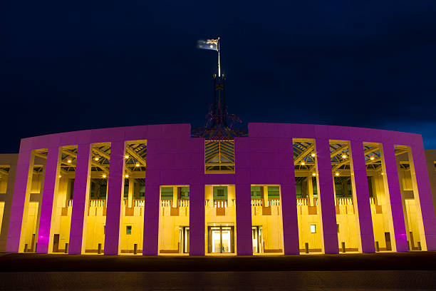 istock Pink Parliament House Canberra 487535914