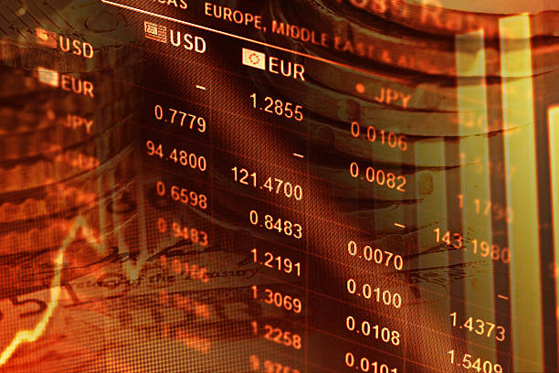 istock World financial data on a monitor. 487536735