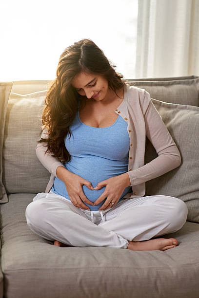 istock The baby's kicks feel like butterfly kisses 487537730