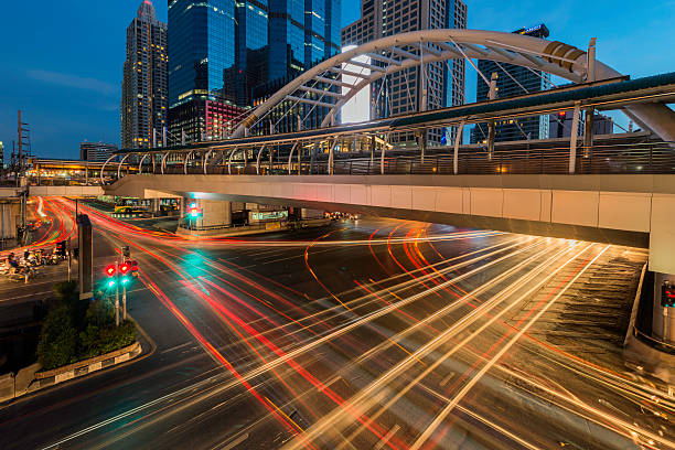 istock Bangkok city day view with main traffic 487537846