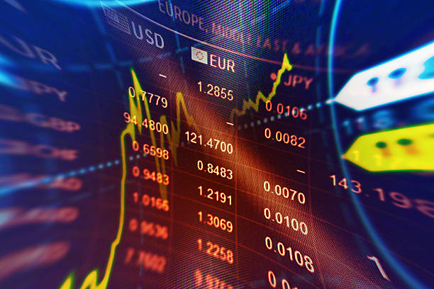 istock World financial data on a monitor. 487539377