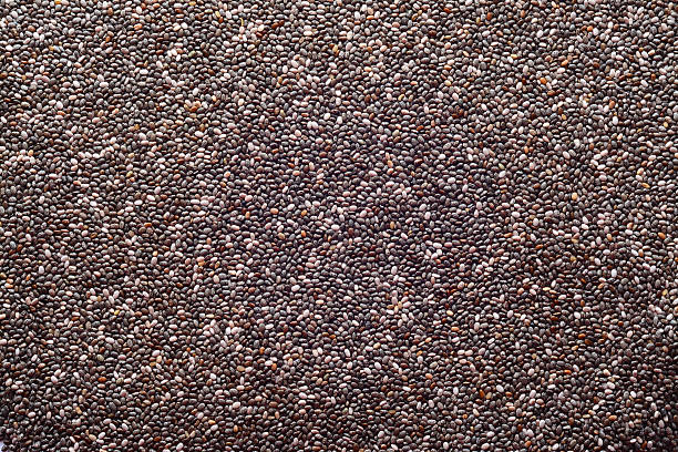divide texture background of chia seeds chia seed photos stock pictures, royalty-free photos & images