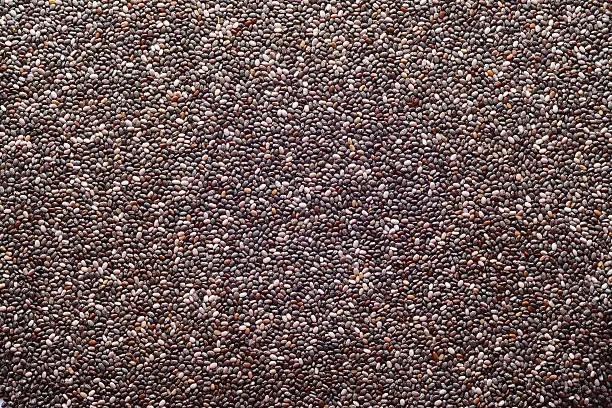 texture background of chia seeds