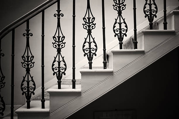 istock Georgian Wrought Iron Bannister 487548212