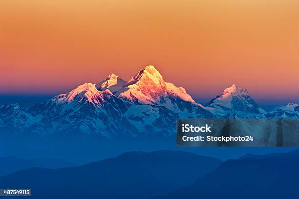 De Las Montañas Del Himalaya Vista Del Monte Shivapuri Foto de stock y más banco de imágenes de Monte Everest
