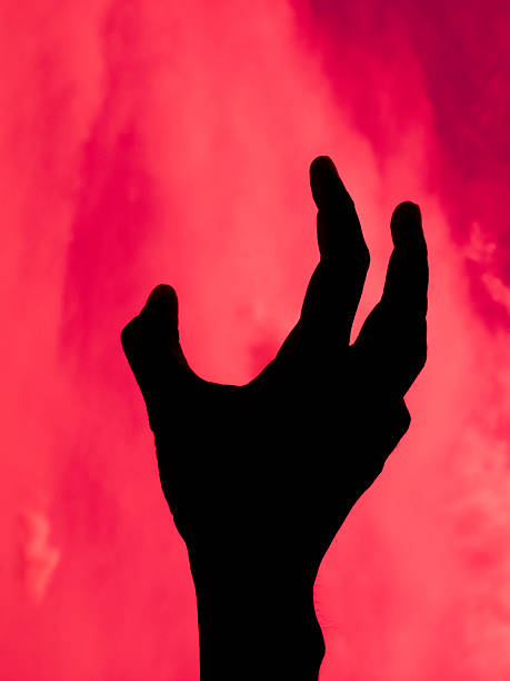 istock Black hands of death 487549760