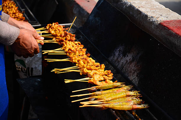 istock Traditional Thai steak roasted pork 487550415