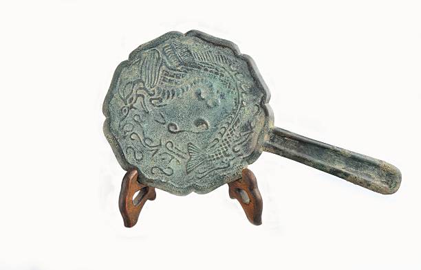 istock China's song dynasty fish grain dragon handle bronze mirror 487550975