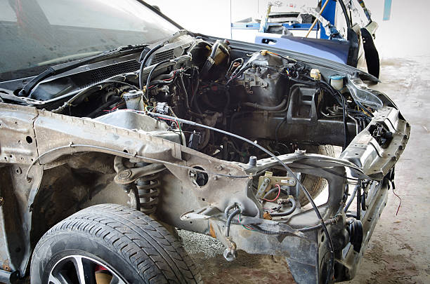 istock Details of a car an accident 487551251
