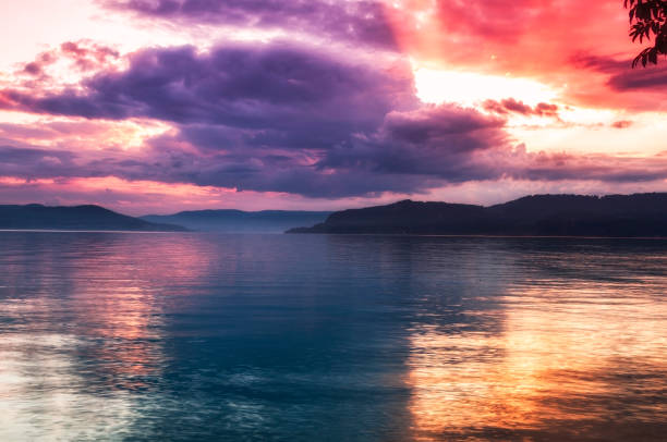 istock Norwegian fjord sunset 487551793
