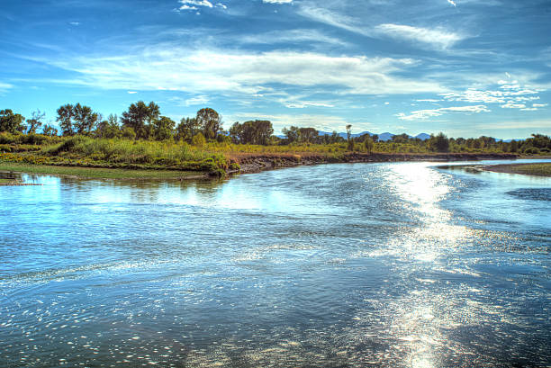 Sunset over the Missouri Headwaters State Park.