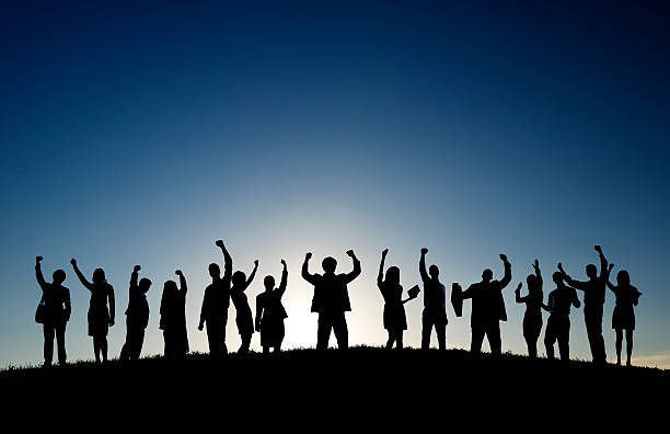 istock Business People In Outdoors Celebrating Success 487552597