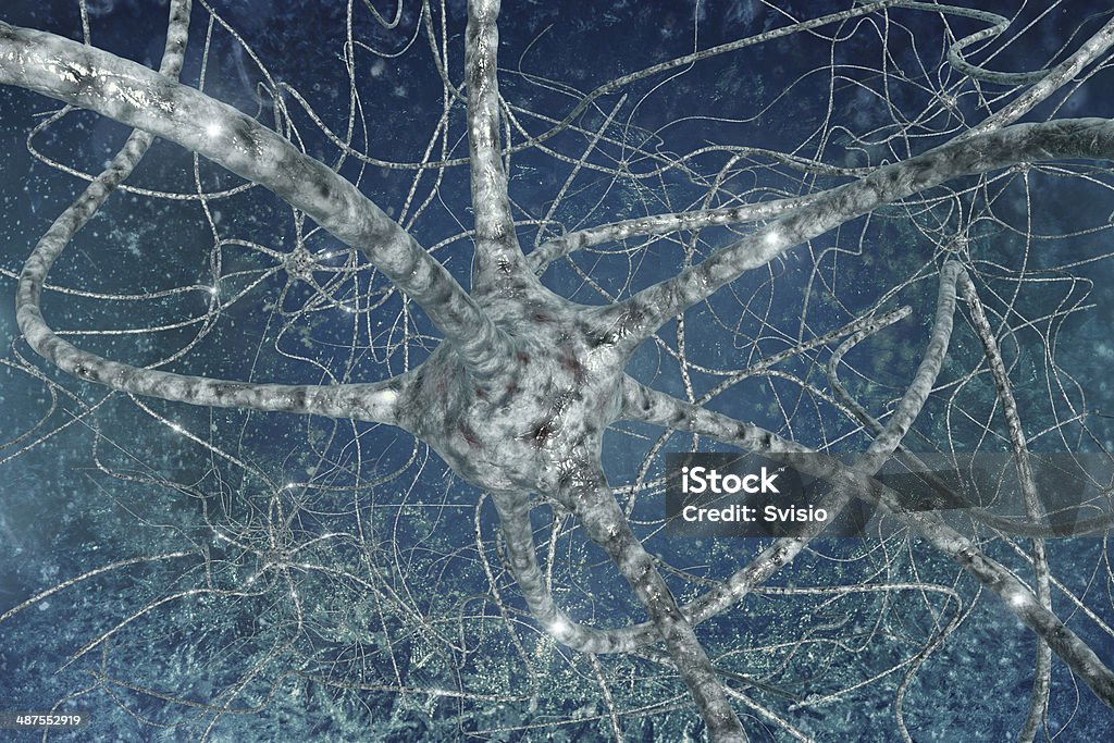 neurons 人間の脳 - エレクトロンのロイヤリティフリーストックフォト