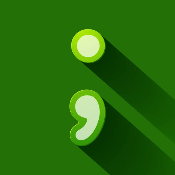 Volume icons symbol: Semicolon vector art illustration