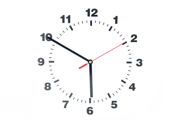istock Dial of the clock isolated on white background 487553691