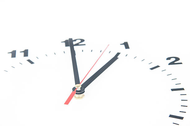 istock Dial of the clock isolated on white background 487553769