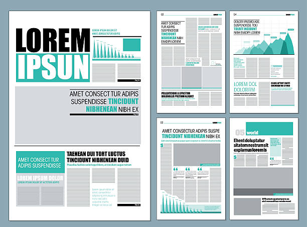 stockillustraties, clipart, cartoons en iconen met design newspaper - redactioneel