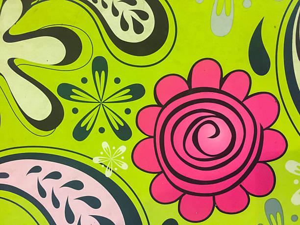 istock Abstract Floral Seamless Pattern Old Colorful Dirty Texture Background 487555612