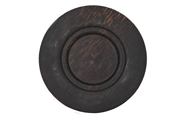istock The wood disk for  use to bottom plate 487556492